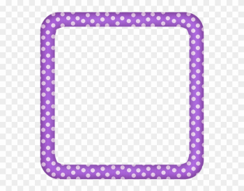 Purple Heart Frames - Purple Dots Frame