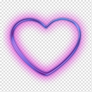 Purple heart , Heart Desktop Computer Icons , neon flamingo transparent background PNG clipart