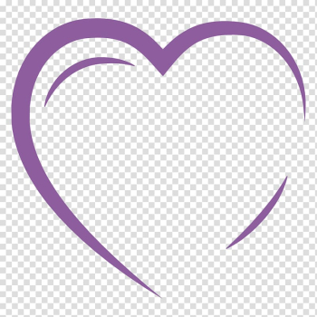 Purple heart illustration, Lilac Violet Purple Magenta Body Jewellery, Heart outline transparent background PNG clipart