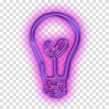 Purple heart-shaped , Neon Light Bulb transparent background PNG clipart Purple heart-shaped , Neon Light Bulb transparent background PNG clipart