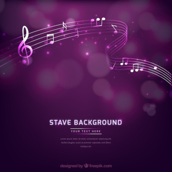 Purple music background Purple music background