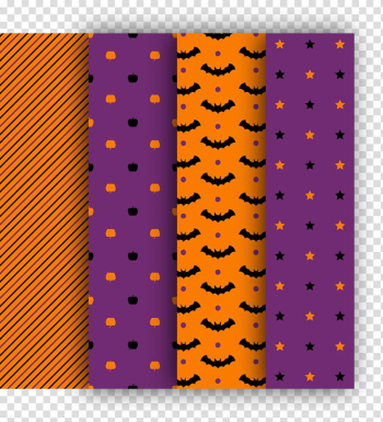 Purple Orange Euclidean , Orange and purple Halloween seamless background transparent background PNG clipart