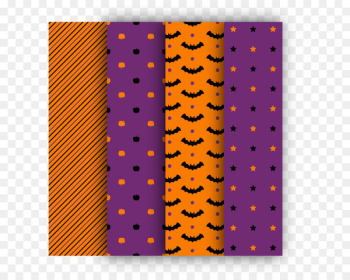 Purple Orange Euclidean vector - Orange and purple Halloween seamless background vector 