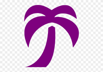 Purple Palm Tree Icon - Palm Tree Png Pink