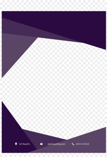 Purple Paper Flyer - Purple business flyer border 