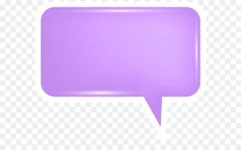 Purple Product Rectangle Design - Bubble Speech Purple PNG Transparent Clip Art Image 