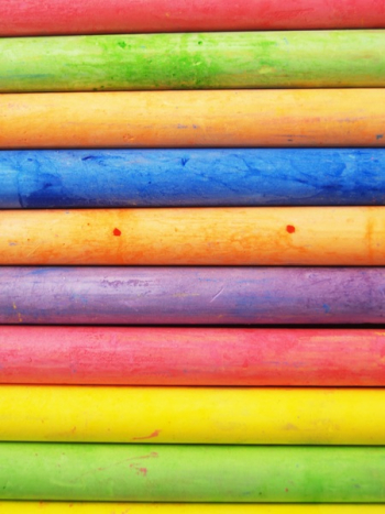 Purple Red and Green Sticks