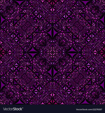 Purple repeating kaleidoscope pattern background vector image Purple repeating kaleidoscope pattern background vector image