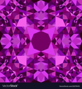 Purple repeating kaleidoscope pattern background vector image Purple repeating kaleidoscope pattern background vector image