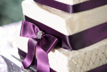 Purple Ribbon On Cake Purple Ribbon On Cake