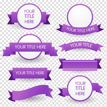 Purple ribbon , Ribbon Euclidean , 8 purple ribbon icon transparent background PNG clipart