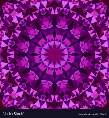 Purple seamless kaleidoscope pattern background vector image Purple seamless kaleidoscope pattern background vector image