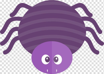 Purple spider transparent background PNG clipart