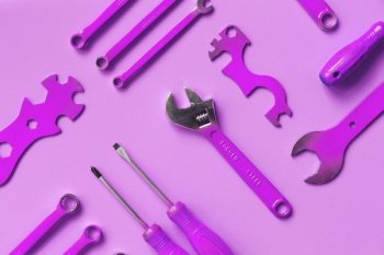 Purple Tools Flatlay Purple Tools Flatlay