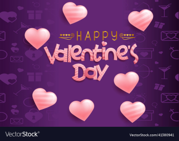 purple valentines day card with hearts purple valentines day card with hearts