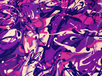 Purple, White, Black, and Pink Abstract Painting Purple, White, Black, and Pink Abstract Painting
