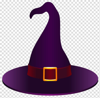 Purple witch hat illustration, Witch hat , Witch Hat transparent background PNG clipart