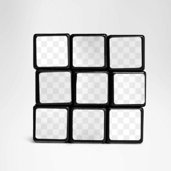 Puzzle cube png mockup, transparent | Free PNG Mockup - rawpixel