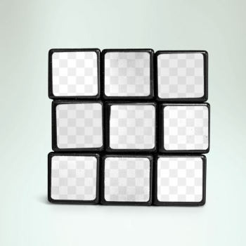 Puzzle cube png mockup, transparent | Free PNG Mockup - rawpixel