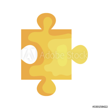 puzzle piece yellow color design puzzle piece yellow color design