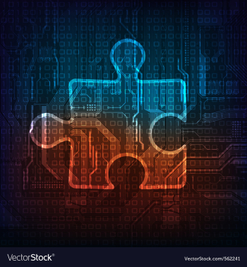 Puzzle vector image