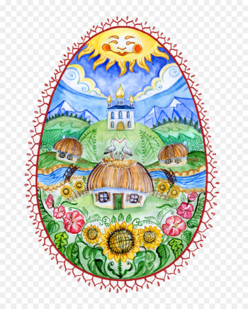Pysanka Easter egg Easter postcard Museum of Ukrainian folk art - easter 