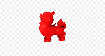 Qilin Pixiu Icon - Kirin auspicious model switch ruby ​​ceramic patterns 