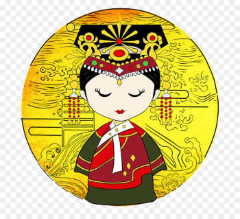 Qing Dynasty, Cartoon, Gege, Yellow PNG Qing Dynasty, Cartoon, Gege, Yellow PNG