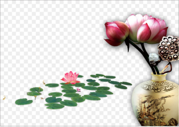 Qingming Jingzhe Lichun Chunfen Solar term - Creative illustration lotus 