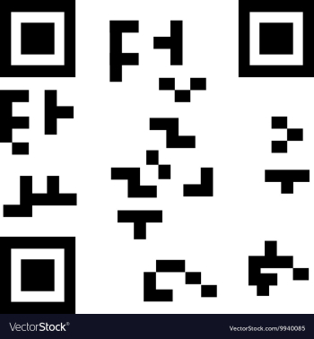 QR code vector image QR code vector image