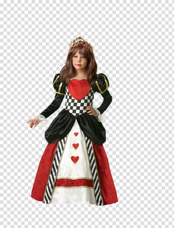 Queen of Hearts Red Queen Costume Tutu Child, child transparent background PNG clipart