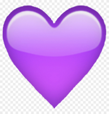 Queen Purple Heart Emoji Purpleheart Purpleheartemoji - Iphone Heart Emoji Png