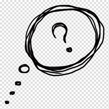 Question mark, Bubble Speech balloon , Black thinking bubbles transparent background PNG clipart