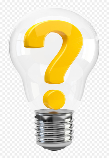 Question mark Thought Icon - Light Bulb with Question Mark 