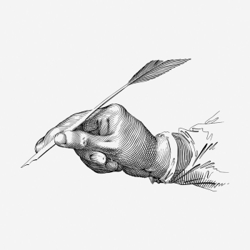 Quill writing  hand drawn | Free Photo - rawpixel