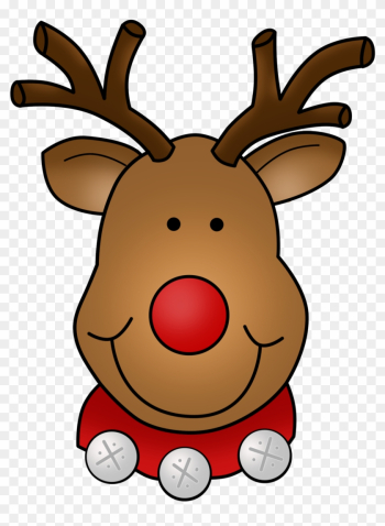 &quot;dots&quot; Of Fun Clip Art - Rudolph The Red Nosed Reindeer Face