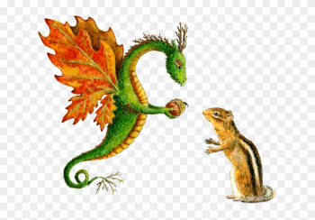 &quot;dragon Art&quot;&quot;flower Dragon&quot; &quot;heidi Buck&quot;an Oak Dragon - Fantasy Nature Dragons