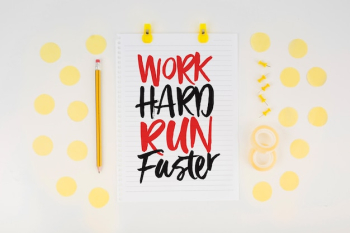 Quote mockup on paper Quote mockup on paper