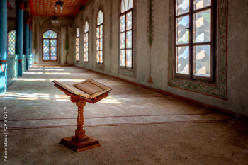 Quran in the mosque - open for prayers