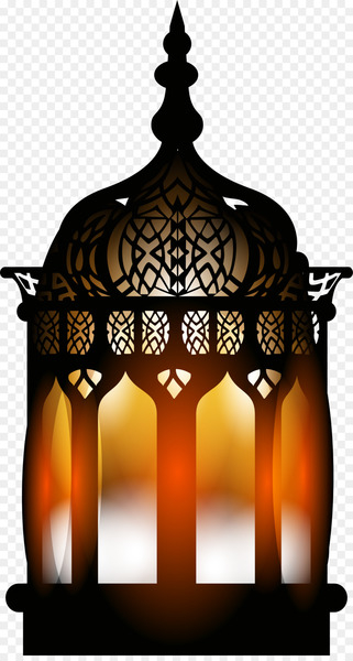 Quran Islam Ramadan - Black Retro street lamp 