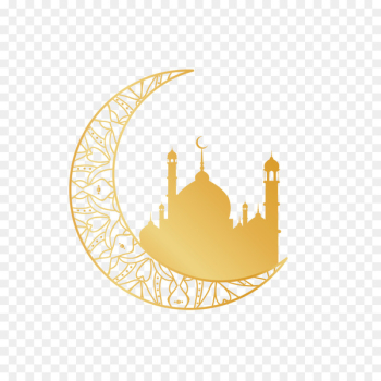 Quran Religion Islam - Golden Moon religious motifs 