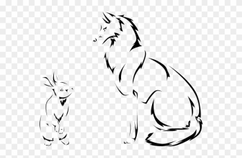 Rabbit And Wolf Tattoo By Blue Storm Spirit On Deviantart - Rabbit And Wolf Tattoo Rabbit And Wolf Tattoo By Blue Storm Spirit On Deviantart - Rabbit And Wolf Tattoo