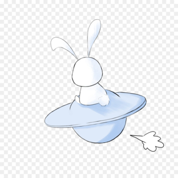 Rabbit Icon - Sit UFO Bunny Rabbit Icon - Sit UFO Bunny