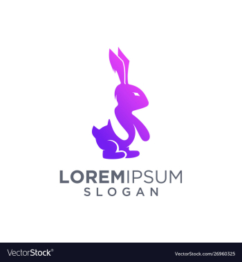 Rabbit logo inspiration vector image Rabbit logo inspiration vector image
