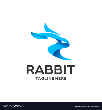 Rabbit logo vector image Rabbit logo vector image