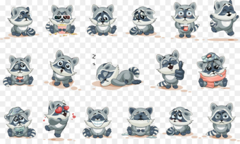 Raccoon Cartoon Drawing - Vector cartoon raccoon Raccoon Cartoon Drawing - Vector cartoon raccoon