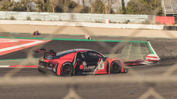 Race Car On Course Race Car On Course