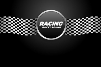 Racing background with checkered flags Free Vector