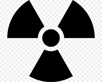 Radioactive Decay, Hazard Symbol, Radiation, Symbol, Blackandwhite PNG