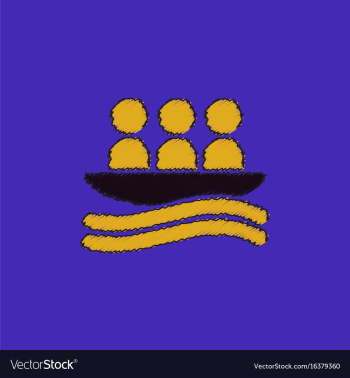 Rafting kayaking team design in hatching style vector image Rafting kayaking team design in hatching style vector image